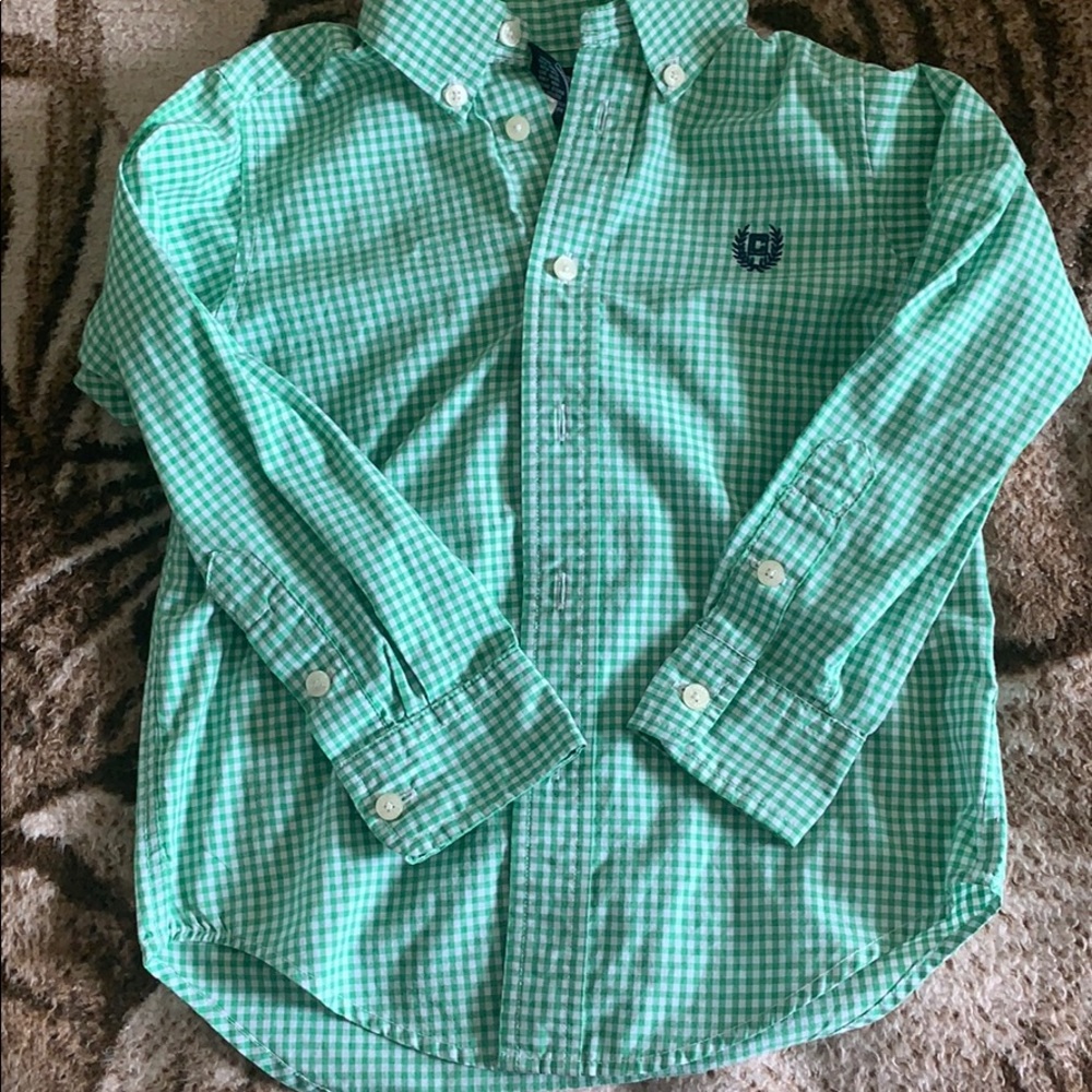 Chaps EST 1978 Gingham Printed Button Down